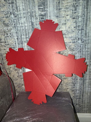 Red bouquet box for flowers - red,