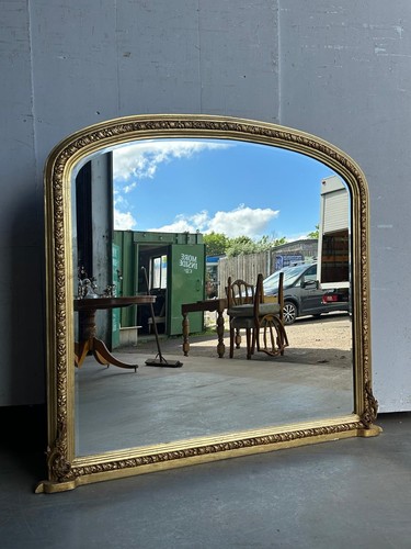 Large giltwood overmantel - a,