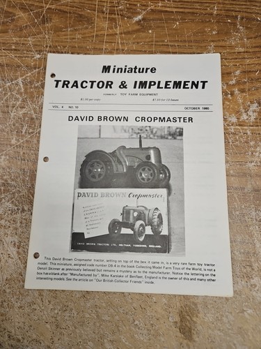 Miniature tractor implement - tractor,