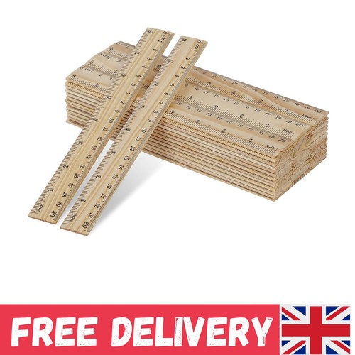 Packs inch wooden rulers - 72,