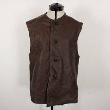 CWCW WW2 British Military Issue Leather Jerkin Vest Mens 38-40" Reenactment 40s