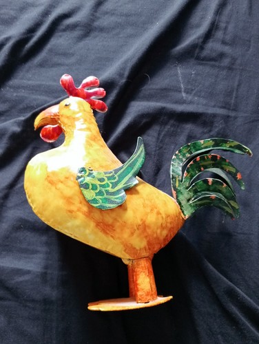 Vibrant metal cockerel which - vibrant,