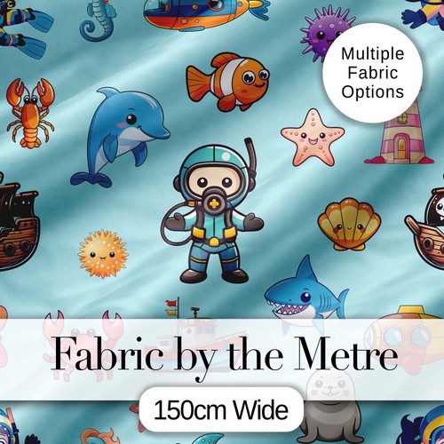 Cartoon ocean with various - cartoon,