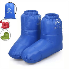 Winter Thermal Duck Down Camping Sleeping Booties Warm Outdoor Sleeping Bag Shoe