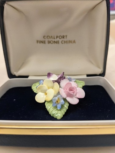 Coalport signed china flower - coalport,
