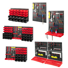 WALL MOUNTED TOOL STORAGE ORGANISER PEG BOARD RACK HOLDER GARAGE WORKSHOP SHED