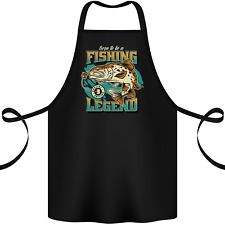 Fishing Legend Funny Fisherman Cotton Apron 100% Organic