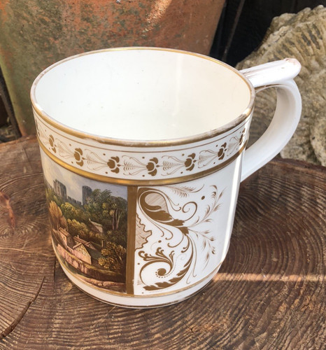 Porter mug porcelain - , antique