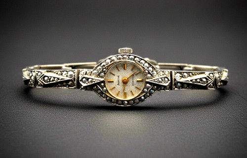 Vintage watch silver - vintage,