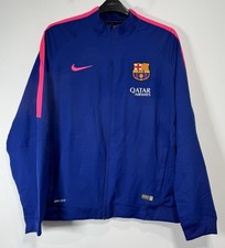 FC Barcelona Football Training Jacket Nike 2014/2015 Mens XL Blue Dri Fit