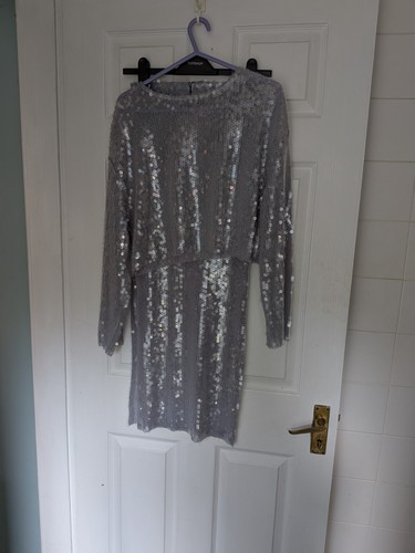 Zara ord sequin top high - co-ord,
