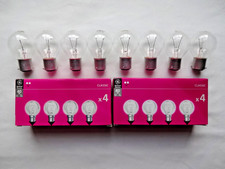 8x 40w B22 Bayonet Golfball Old Fashioned Type Clear Proper Bulbs Incandescent