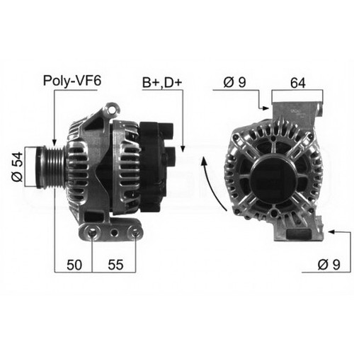 Alternator for alfa romeo - alternator, mito