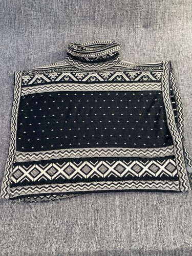 Monsoon black white geometric - black,