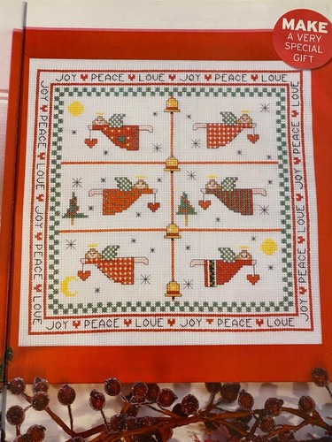 Festive angel sampler - angel,
