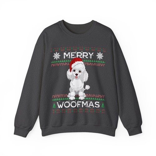 Poodle christmas sweater - poodle,