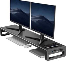 [Read Description]Vaydeer Aluminum Monitor Riser Stand - USB 3.0 Hubs