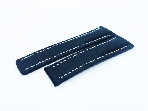 Black genuine plain leather - genuine,