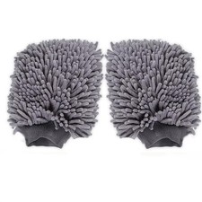 2x MICROFIBRE CAR WASH MITT