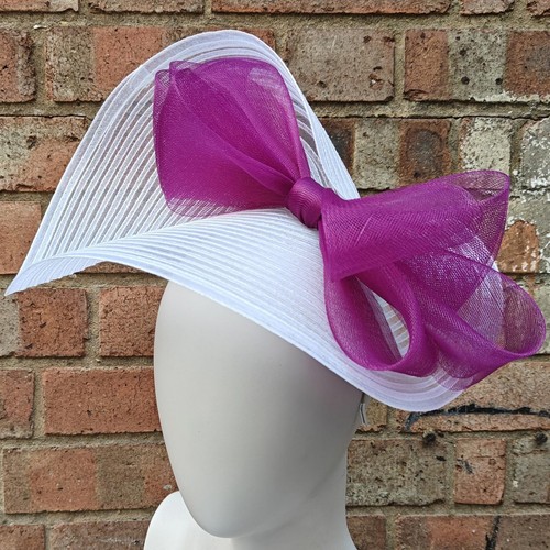 White plum bow crinoline - plum,