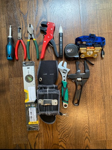 11pc electrician tool bundle - electrician,