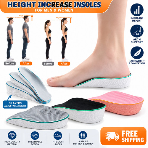 Height increase insoles men - insoles,