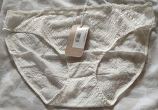 Maison Lejaby Paris Vertige Lily Jacquard French Lace Briefs UK 12 RRP £45 BNWT