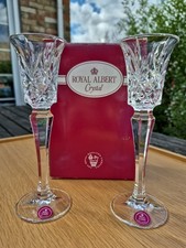 Pair Of Royal Albert Crystal