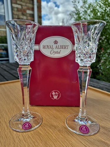 Pair royal albert crystal - pair,
