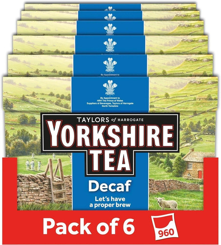 Yorkshire tea decaf - 6, boxes