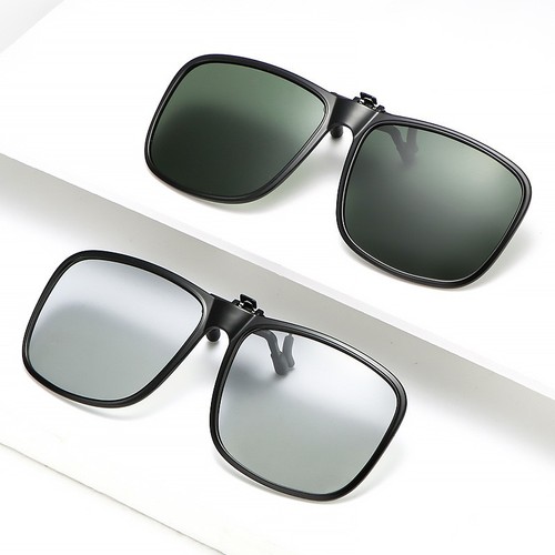 Clip sunglasses over - on,