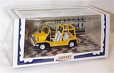 1/43 MOKE CAR RENTAL MACAU Yellow WITH 2 FIGURES & MACAU STREET SIGN 21154 New
