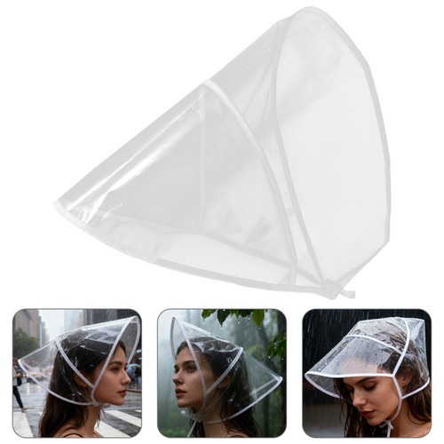 2pcs transparent plastic rain - transparent,