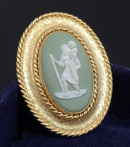 Vintage gold filled - gold, wedgwood