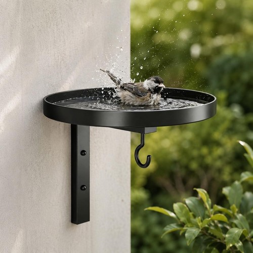 Black iron wall mounted - black, bird