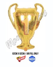 New Gold Trophy Champion Birthday Party Supershape Foil Balloon UK Seller