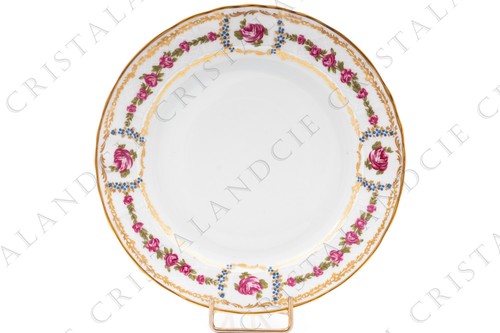 Roses limoges dessert plate - de,