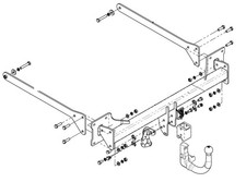 Detachable Tow Bar For Audi A8 D4 Saloon 2010-2017 NO ELECTRICS - A/A022