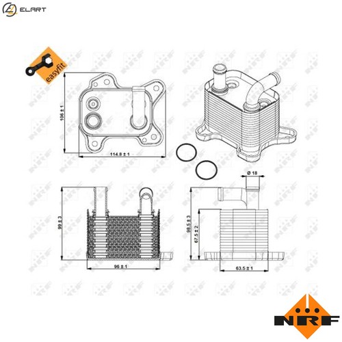Oil cooler automatic - cooler,