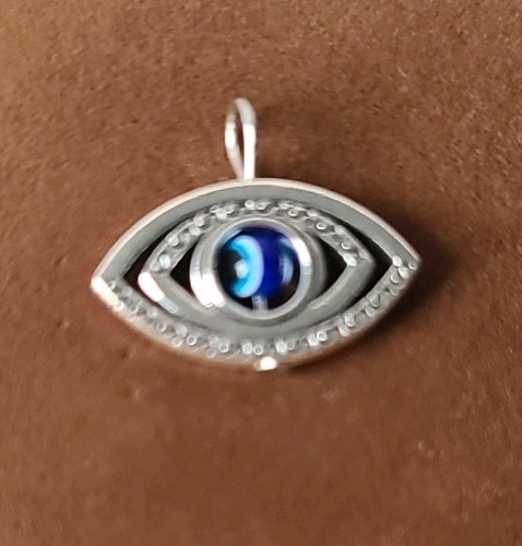 Evil eye charm pendant - eye,