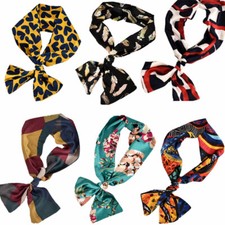 Womens Faux Silk Floral Long