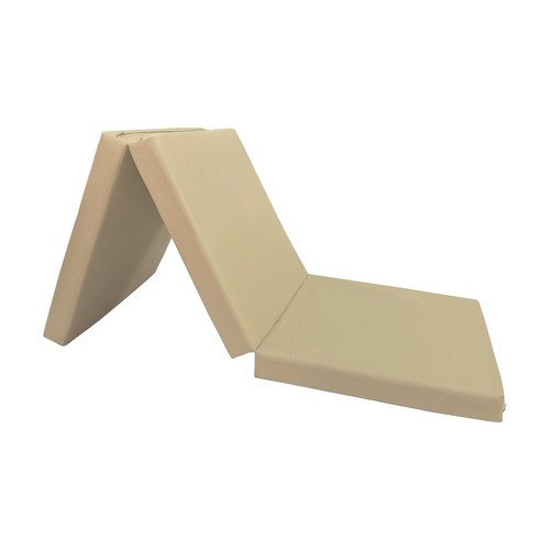 Tan trifold foam - foam, bed