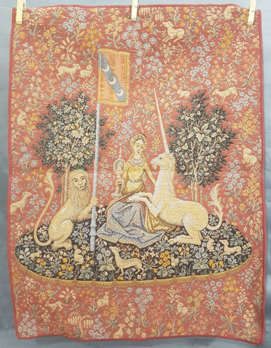 Vintage french medieval lady - french, "lady