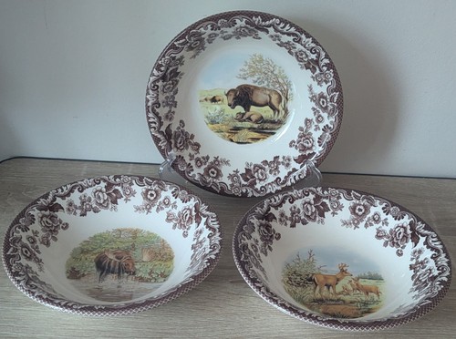Spode woodland cereal soup - -,