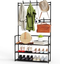 Coat and Hat Stand 8 Hooks