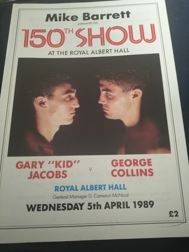 Vintage boxing programme gary - vintage,