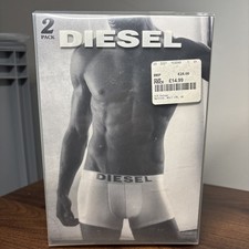 Mens Diesel Boxer Trunk White