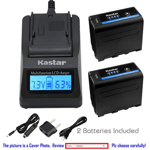 Kastar battery lcd charger - lcd, for