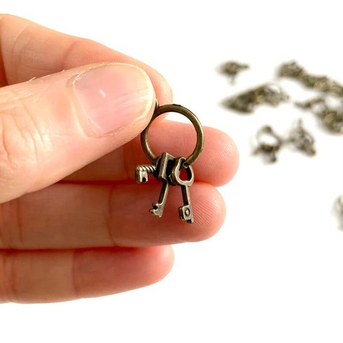 Miniature keys charm - miniature, antique