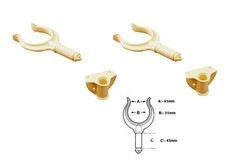 Pack of 2 TREM Ivory Rowlocks